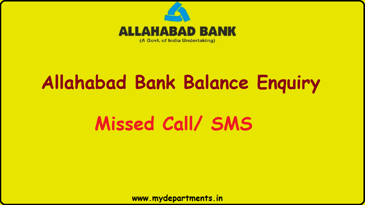 Allahabad Bank Balance Check