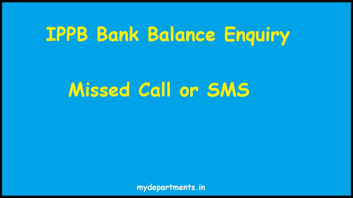 ippb bank balance check
