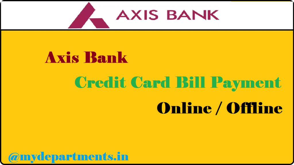 Axis Bank credit card payment