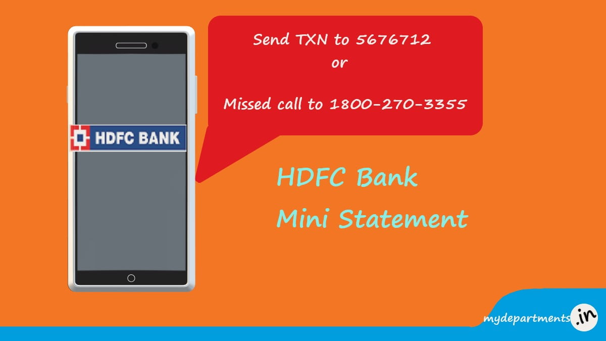 hdfc bank statement